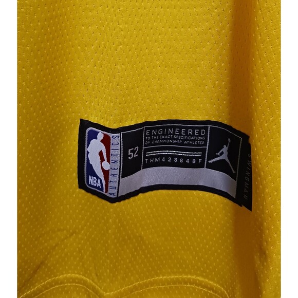 Pascal Siakam (Jordan)-(Pacers)-(Jersey)-(Yellow)-(Good Cond.)-(Size:XL)-$95.00 - Picture 11 of 12